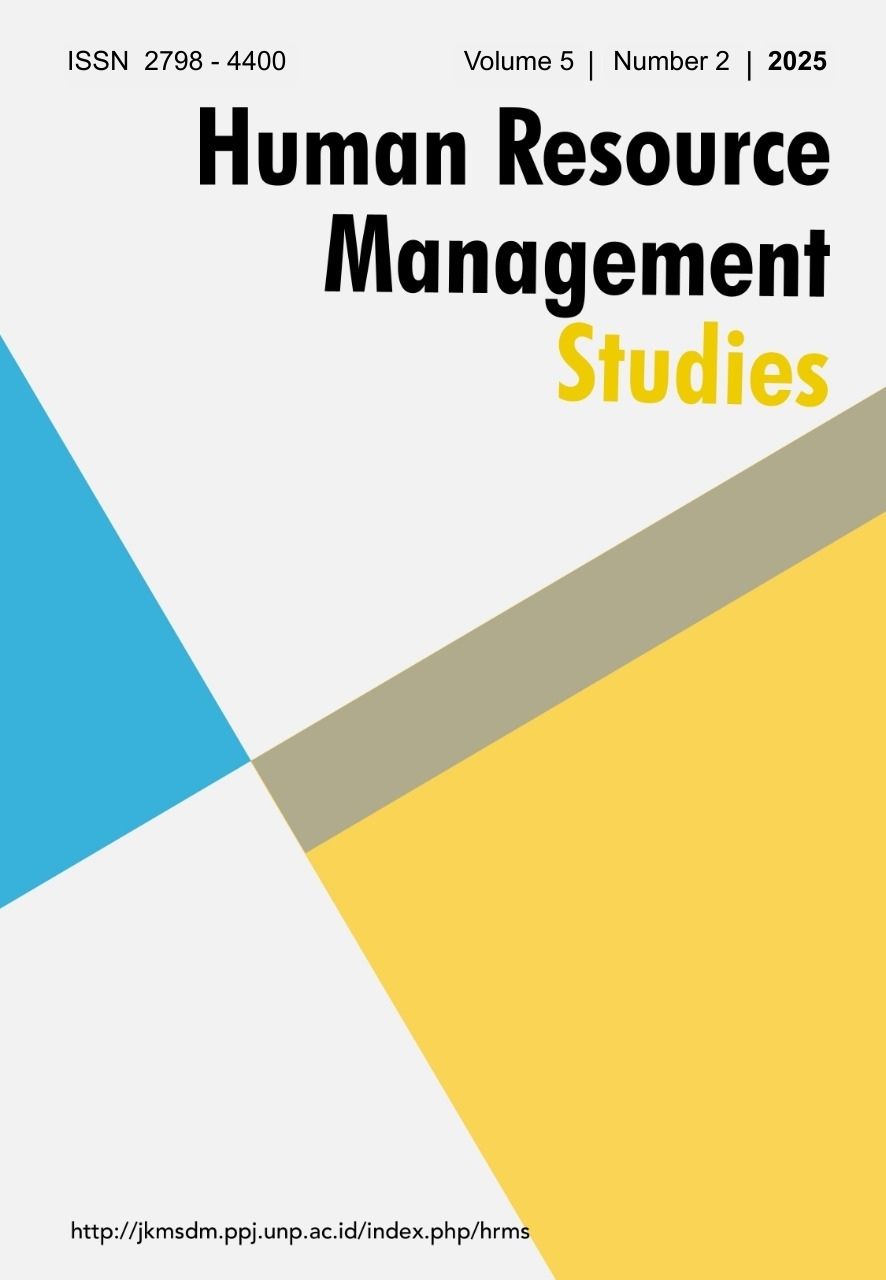 					View Vol. 5 No. 2 (2025): Human Resources Management Studies
				